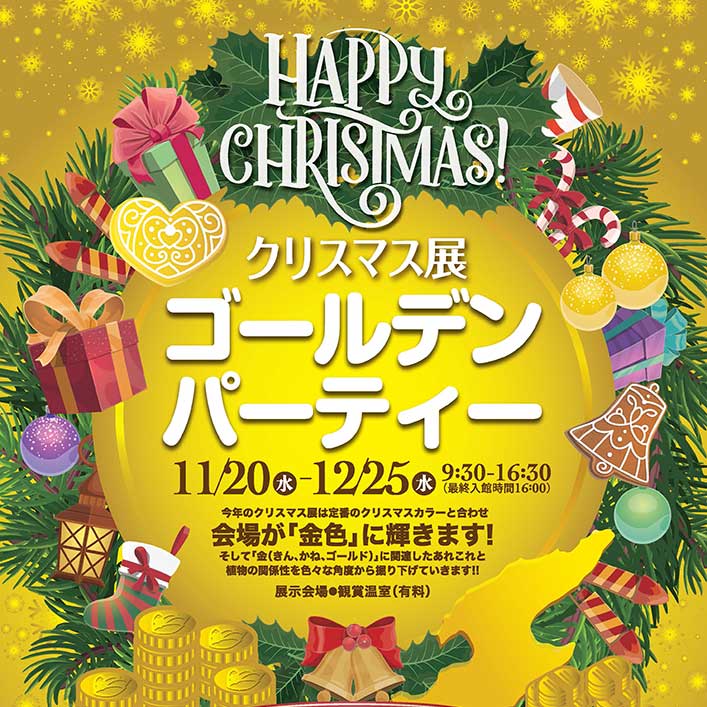 開催期間2024.11/20～12/25】新潟市秋葉区・新潟県立植物園 企画展示